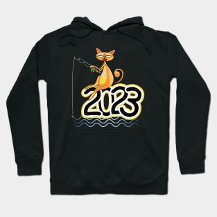 Happy New Year Cats 2023 Hoodie